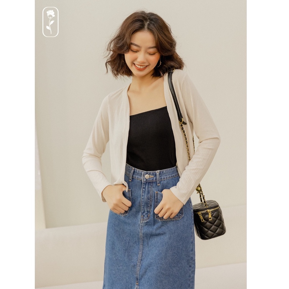 OLV - Áo khoác Cream Wool Cardigan