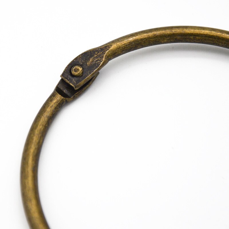 Gáy còng kim loại màu đồng gắn Scrapbook