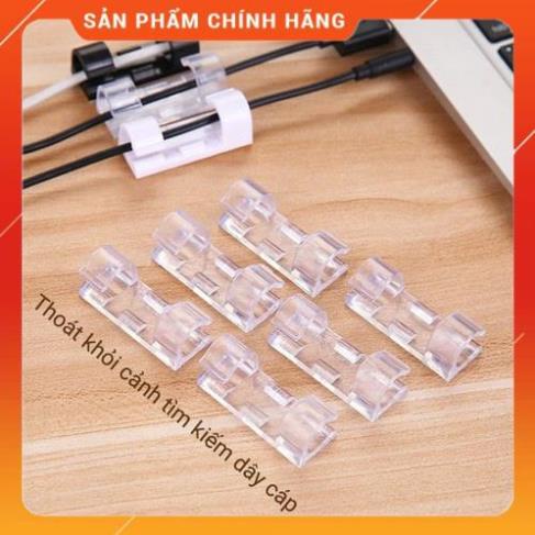 Set 20 miếng nẹp dán tường đi dây điện gọn gàng tiện lợi