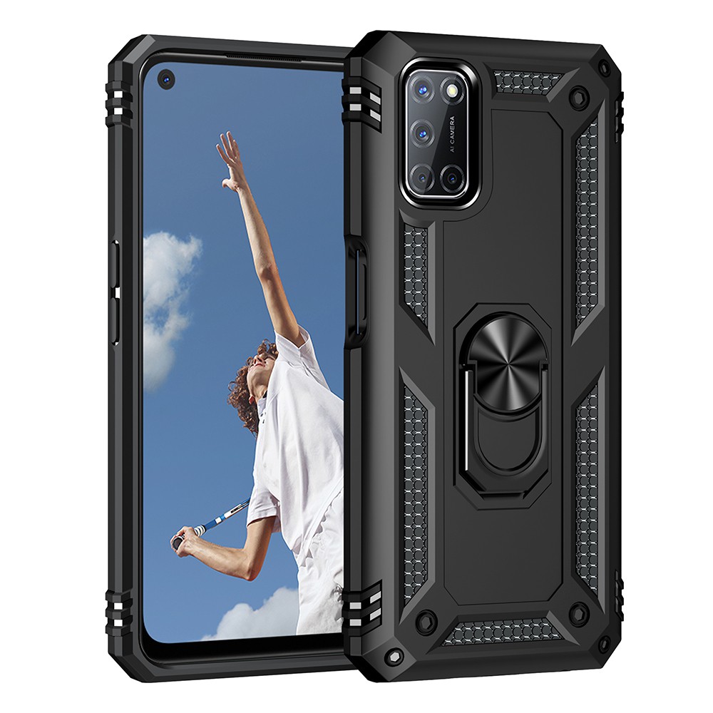 Ốp lưng Oppo A52 A92 🔥𝐅𝐑𝐄𝐄𝐒𝐇𝐈𝐏🔥 Ốp chống sốc 2 lớp kèm nhẫn iring làm giá đỡ cho Oppo A92 A52