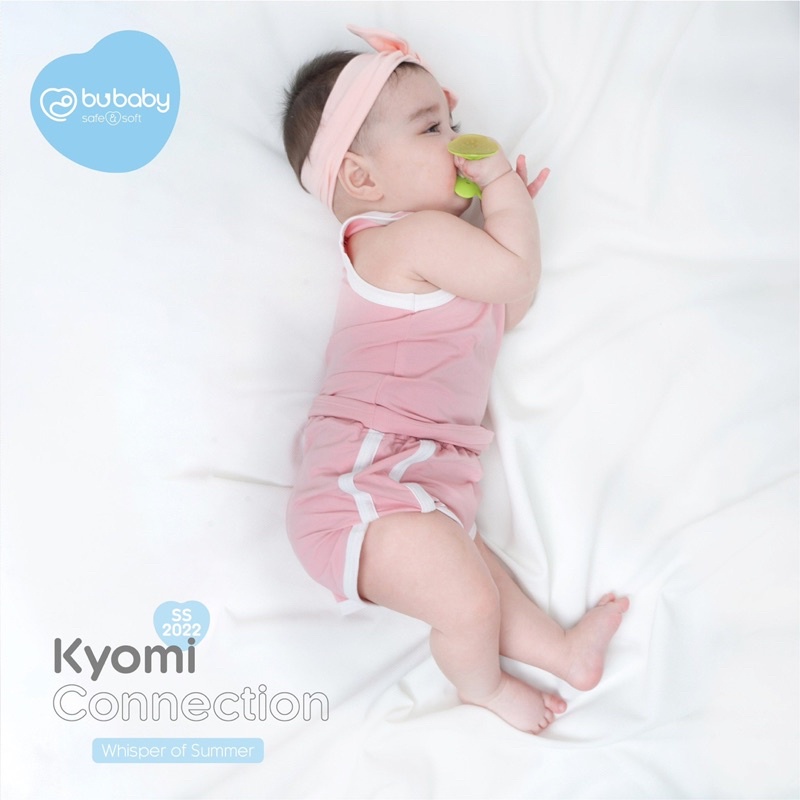 Bộ hai dây quần đùi Kyomi Charger Bu baby BBC1504.01 dành cho bé gái thời trang mùa hè cao cấp.