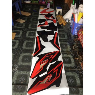 Tem trùm TFX racing đỏ đen