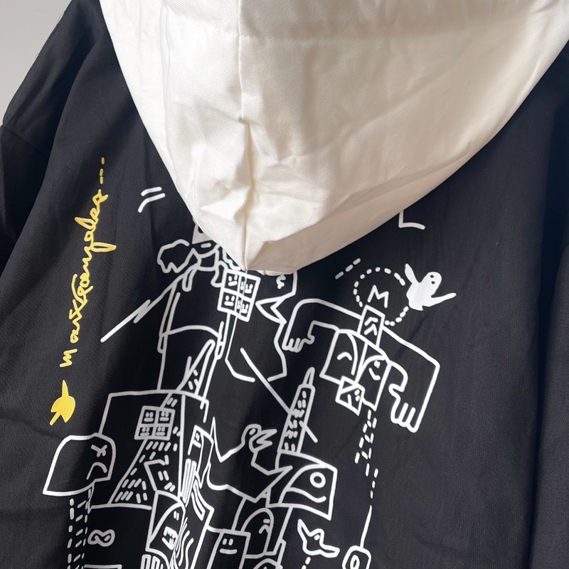 Áo khoác kaki form rộng in hình Dark unisex 2TCLOTHES