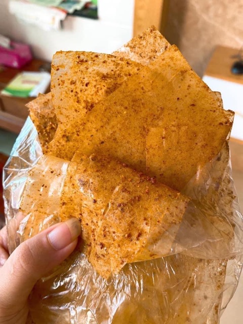 Bánh tráng tỏi muối nhuyễn siêu cay