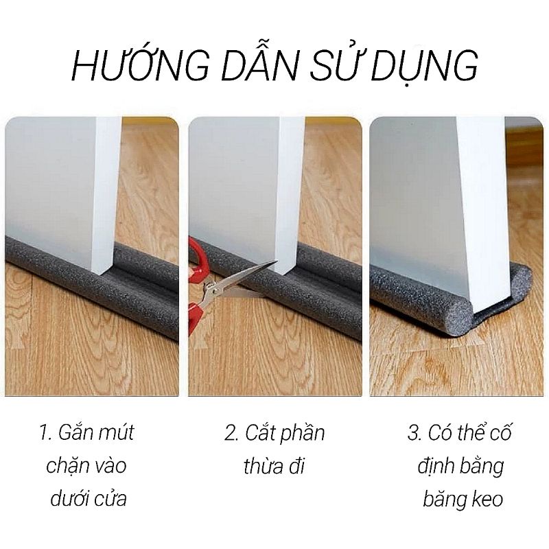 Mút Chặn Khe Cửa Ngăn Gió Lùa, Tiếng Ồn