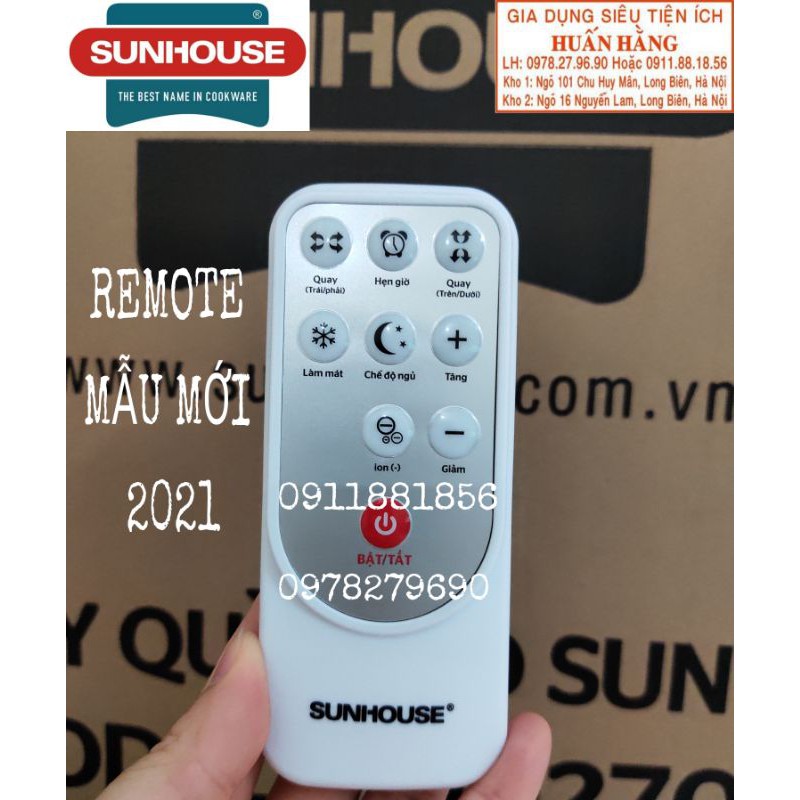 ĐIỀU KHIỂN TỪ XA QUẠT ĐIỀU HOÀ SUNHOUSE SHD7723