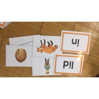 Bộ thẻ phonics level 1 khổ a5 80mic