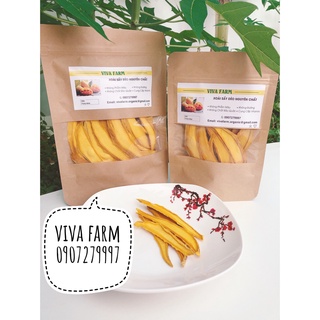 Xoài sấy dẻo 100gr | trái cây sấy dẻo VIVAFARM | trái cây sấy không đường không chất bảo quản