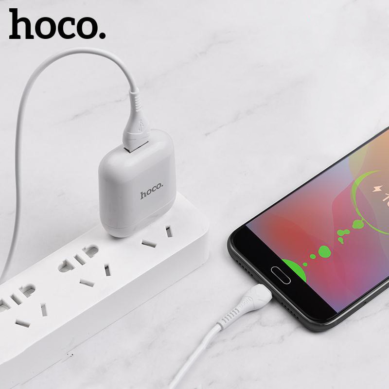 Củ sạc Hoco HK2 sạc nhanh 3.4A chân cắm dẹt hổ trợ cho nhiều thiết bị sạc qua cổng USB