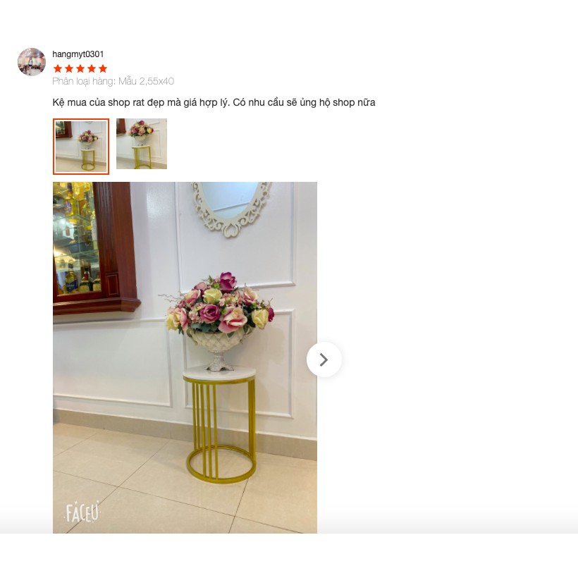 [Mua 699k Tặng gối] Bàn trà kệ tab mặt đá RIBO HOUSE khung kim loại sơn tĩnh điện nội thất phòng khách phòng ngủ RIBO50 | BigBuy360 - bigbuy360.vn