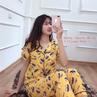 Bộ Pizama Thái áo ngắn tay quần dài