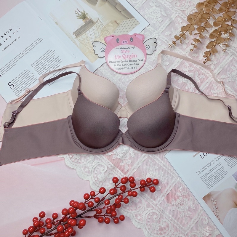 Áo lót xuất dư quả trơn nâng ngực, mút liền mỏng 1cm chống xệ dành cho form ngực to- HÀNG CAO CẤP