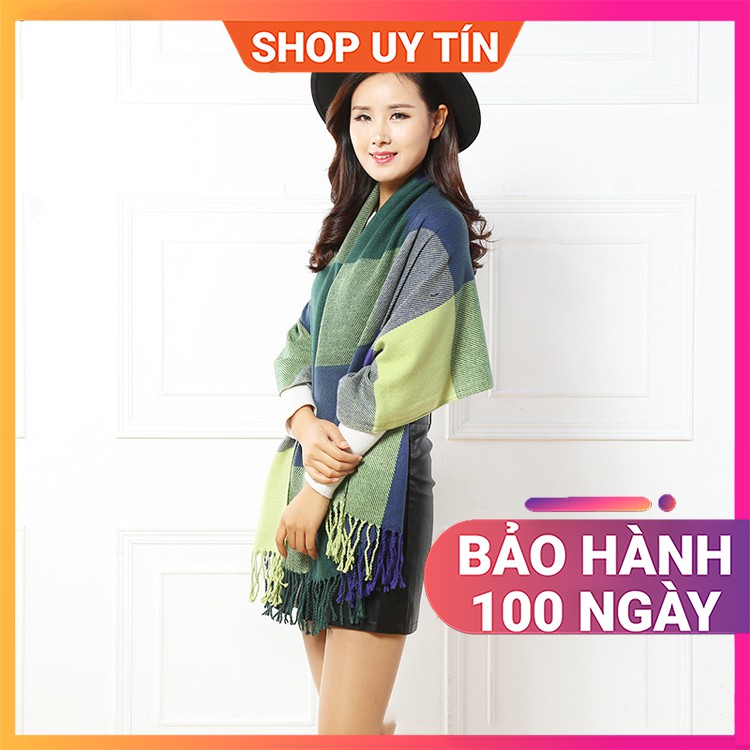 [NowShip - Giao Ngay] Khăn Quàng Cổ Len Cashmere Nữ - Khăn Choàng Giữ Ấm, Đi Biển Đẹp