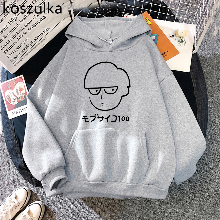 Áo Hoodie Tay Dài In Hình Mob Psycho 100 Thời Trang Harajuku
