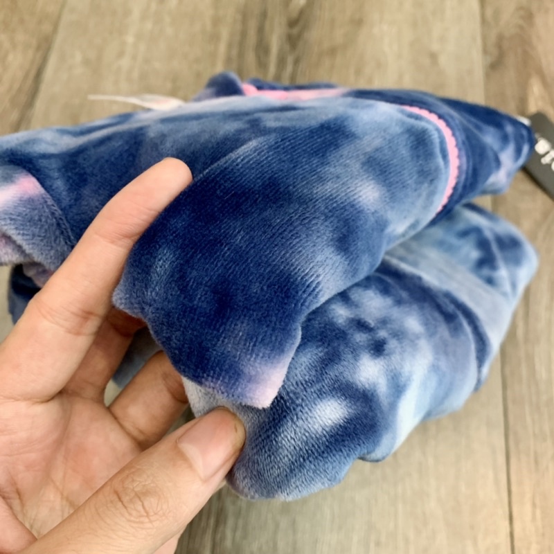 Bộ nhung co giãn màu loang xuất dư xịn cho bé trai bé gái
