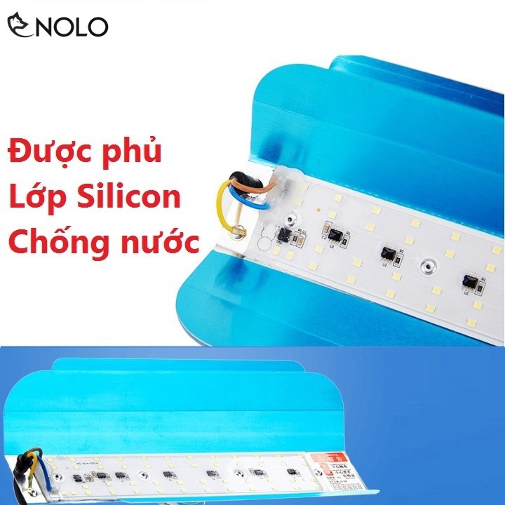 Đèn Pha Máng Nhôm Vonfram 50W Gồm 48 Chip Led Diot 2835 Chống Nước Chuẩn IP67 Siêu Sáng