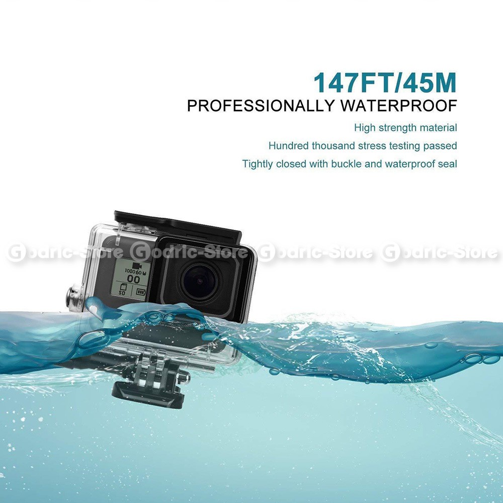 Vỏ Bảo Vệ Chống Thấm Nước 45m Cho Gopro Hero 5 / 6 / 7 Black / Go Pro 2018