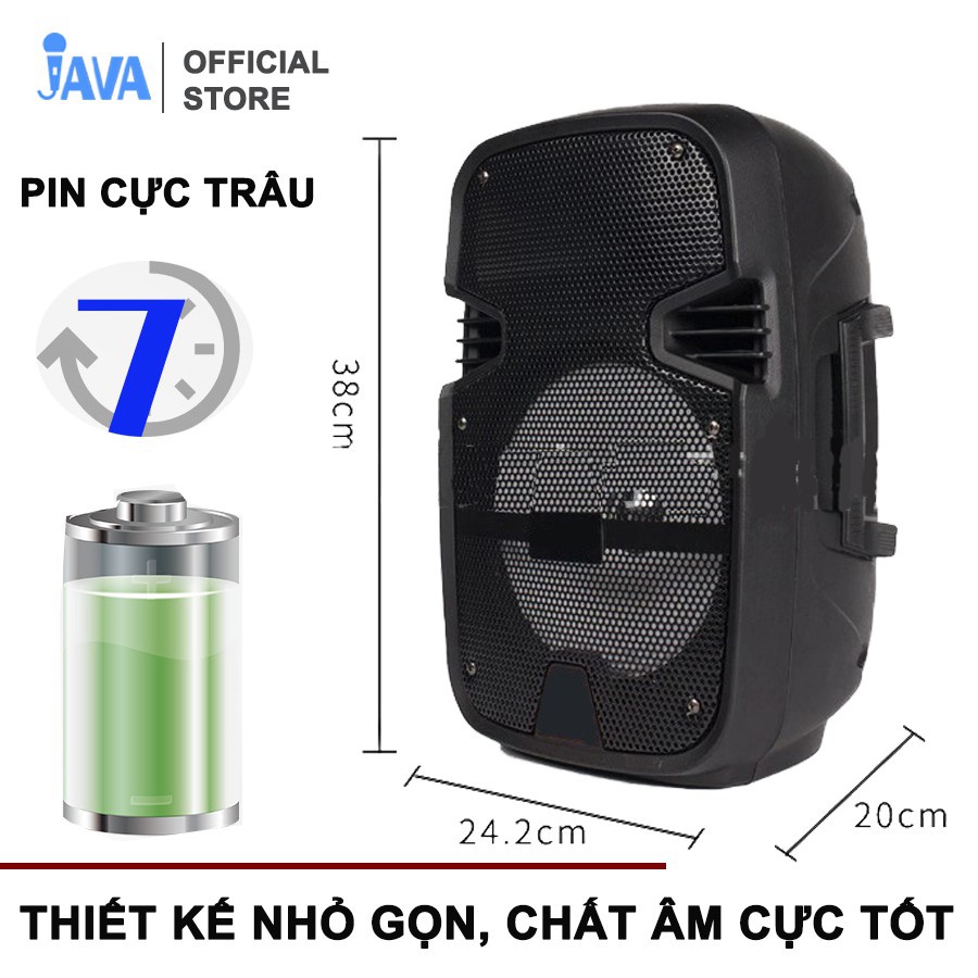 [TẶNG 1 MIC KARAOKE KHÔNG DÂY] Loa Karaoke Bluetooth Mini A7S - Loabluetooth - Micro Bluetooth