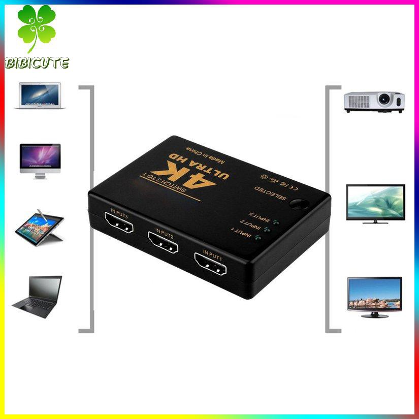 [Fast delivery]3x1 Rectangle 4k X 2k 3D HDMI-compatible Switcher Hub Port Switches HD1080p