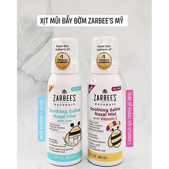 Xịt mũi lô hội Zarbee