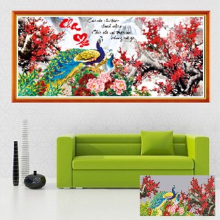 Tranh đính đá Cha mẹ Kt 99*50cm
