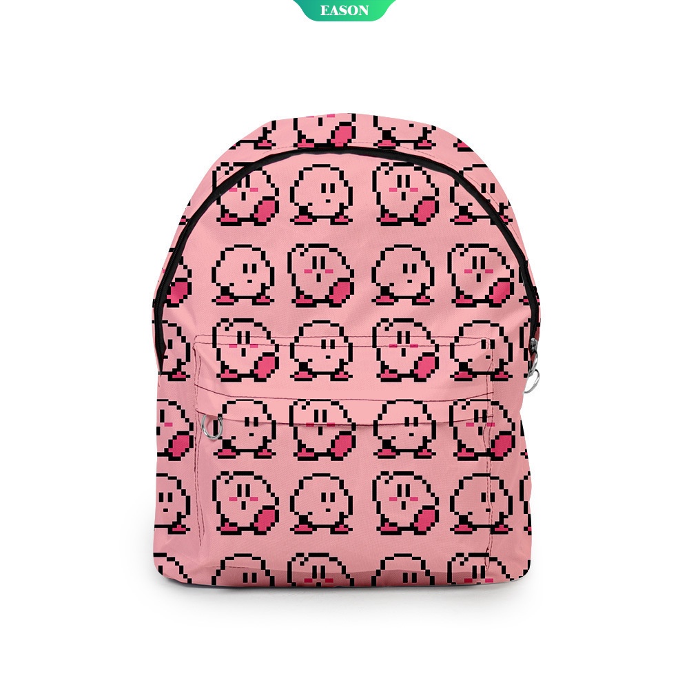 Sanrio Ba Lô Đi Học Vải Oxford In Hình Kirby 3D Màu Sắc Đáng Yêu
