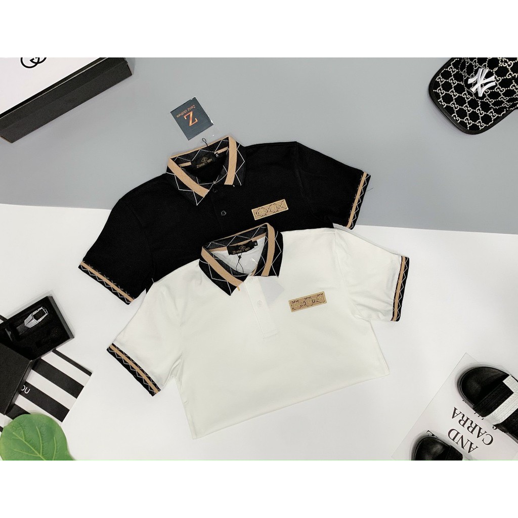 Áo thun nam POLO cổ bẻ tay ngắn họa tiết vải cotton dày thoáng mát,trẻ trung,chuẩn from AHFASHION