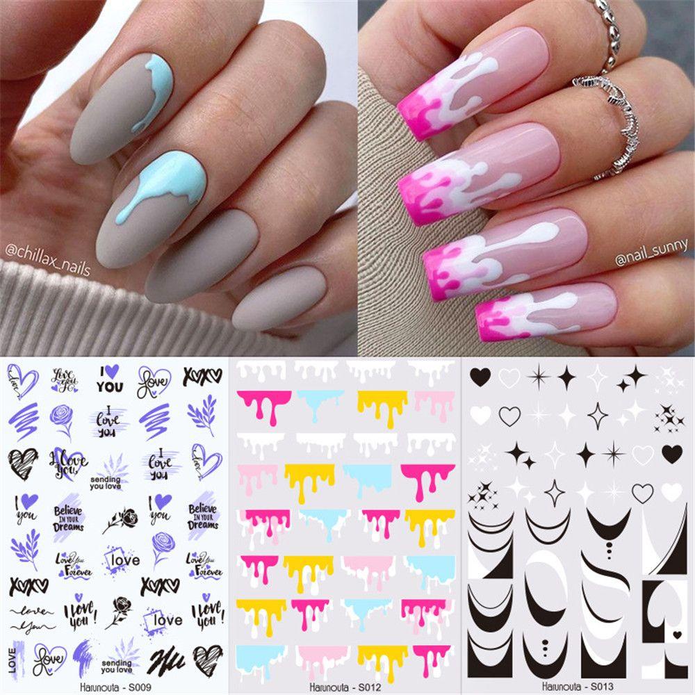 XIANTIN Sticker 3D Dán Móng Nghệ Thuật