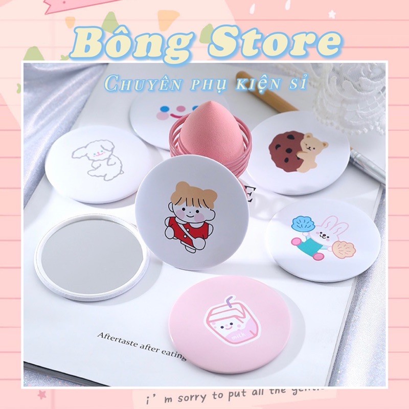 Gương trang điểm mini bỏ túi 1 mặt cute HÀNG LOẠI 1