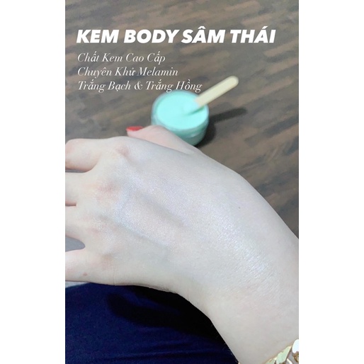 Kem body trắng da SÂM THÁI 500GR dành riêng cho da ngâm đen