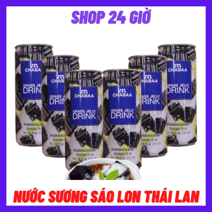 Sương Sáo Lon Chabaa Thái Lan 1 Lốc 6 Lon