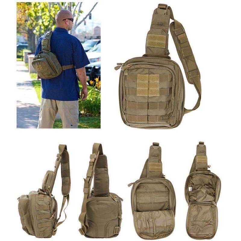 Balo đeo chéo 5.11 Tactical Moab 6, balo 511 - chiến thuật - tactical ⚡️ vải chống thấm nước độ bền cực đại