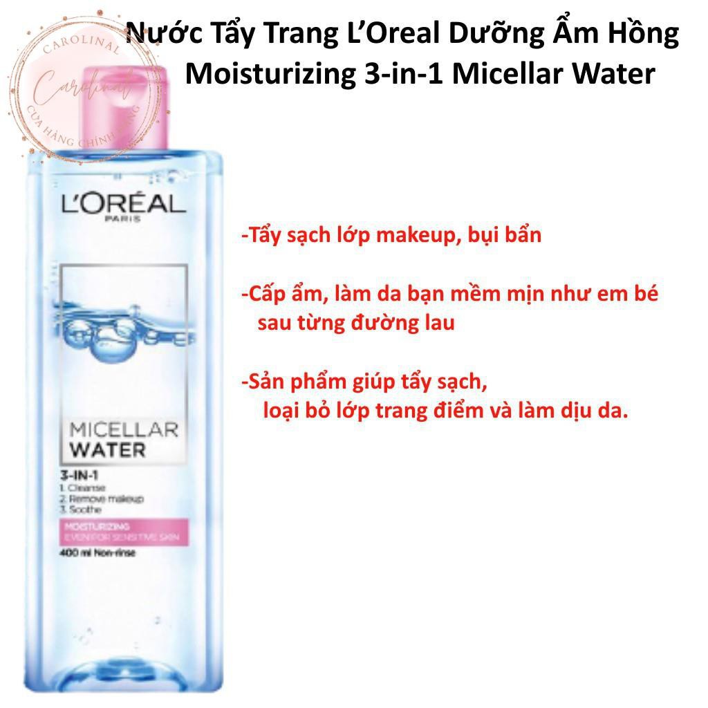 Nước tẩy trang Loreal L'Oreal Paris Micellar Water