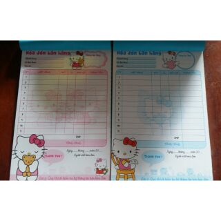 Hóa đơn hình Hello Kitty dễ thương