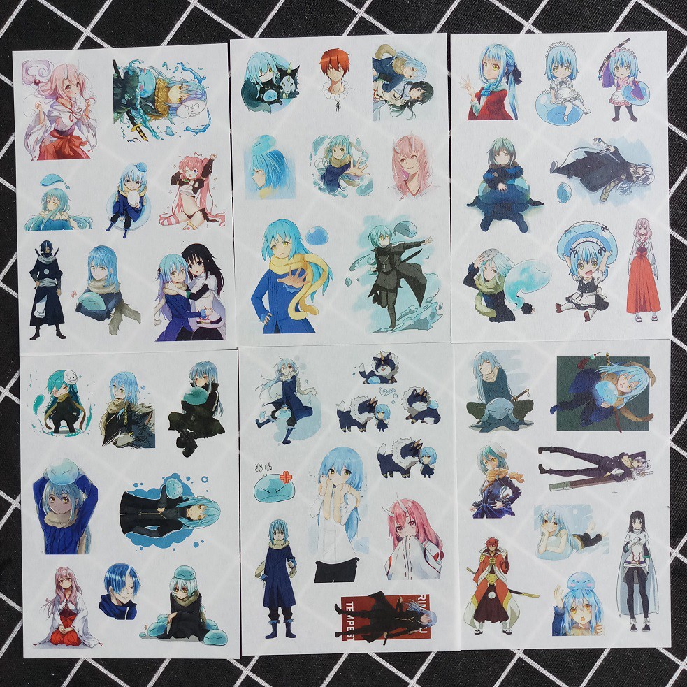 [Sticker] Hình Dán Anime Rimuru Tempest (6 Tấm)