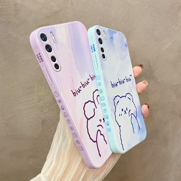 ốp lưng OPPO A91 Điện Thoại Họa Tiết Tranh Sơn Dầu Sáng Tạo Viền Thẳng