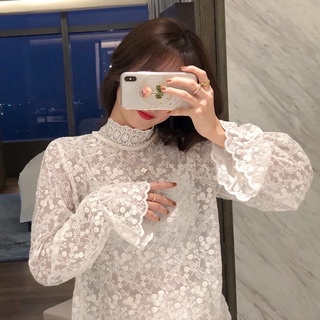 Áo ren ,áo lưới mặc trong mix áo len /gile siêu xinh