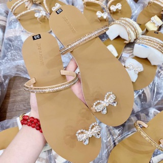 Dép nơ đá hàng xịn ( 1 quai )