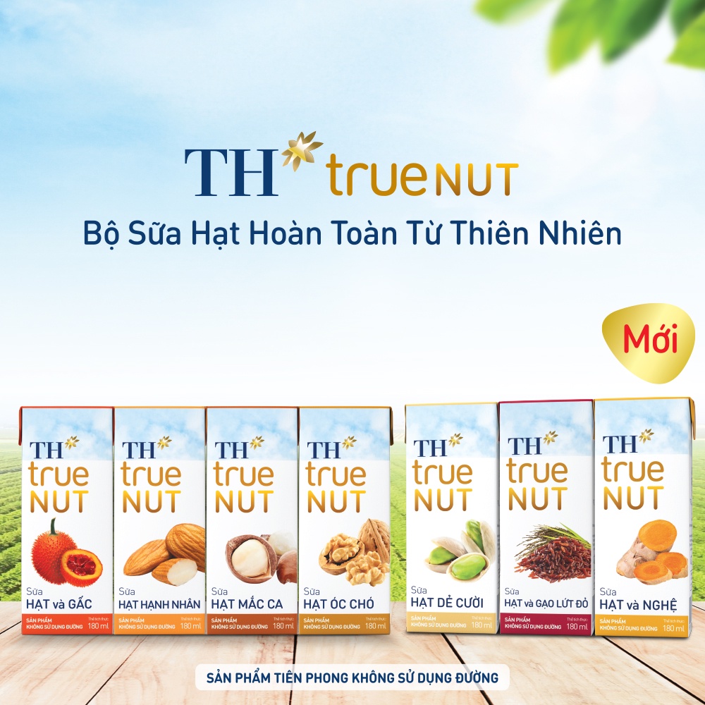 Thùng 12 hộp sữa hạt hạnh nhân TH True Nut 1L (1L x 12)