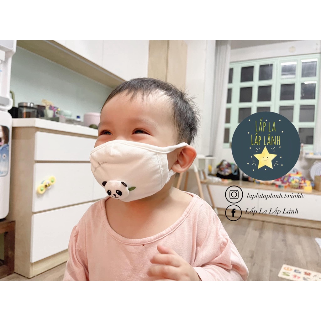 Khẩu trang panda cho bé #Bamboobebe #madeinKorea