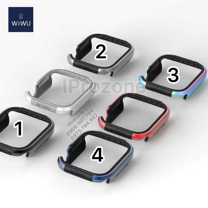 Wiwu Defense Armor Case cho Apple Watch Series 6 / Series 5 / Series 4 / SE ,  ốp chống sốc viền thép cao cấp