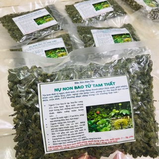 Nụ tam thất khô Hàng Việt Nam túi hút chân không 100g