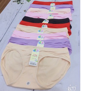 Loại 1 set 10 quần lót bầu cạp chéo 100% cotton siêu co dãn no. 6967
