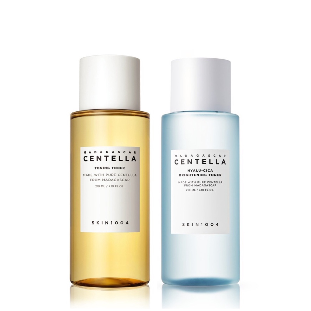 Toner Cấp Ẩm, Dịu Da, Dưỡng Trắng Skin1004 Madagascar Centella 210ml + Bông Jomi 120 Miếng