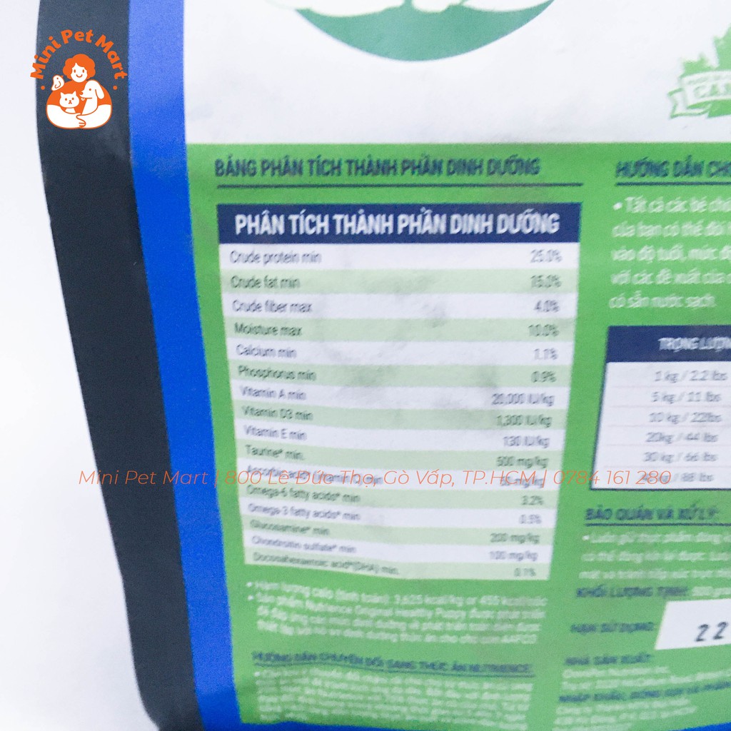 [500g] Thức ăn hạt cho chó con NUTRIENCE - Vị thịt gà và rau củ