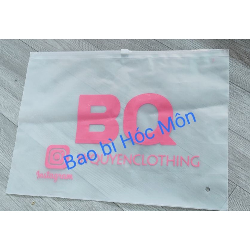 Túi Zip mờ có khóa kéo ngang  đựng quần áo, giày dép