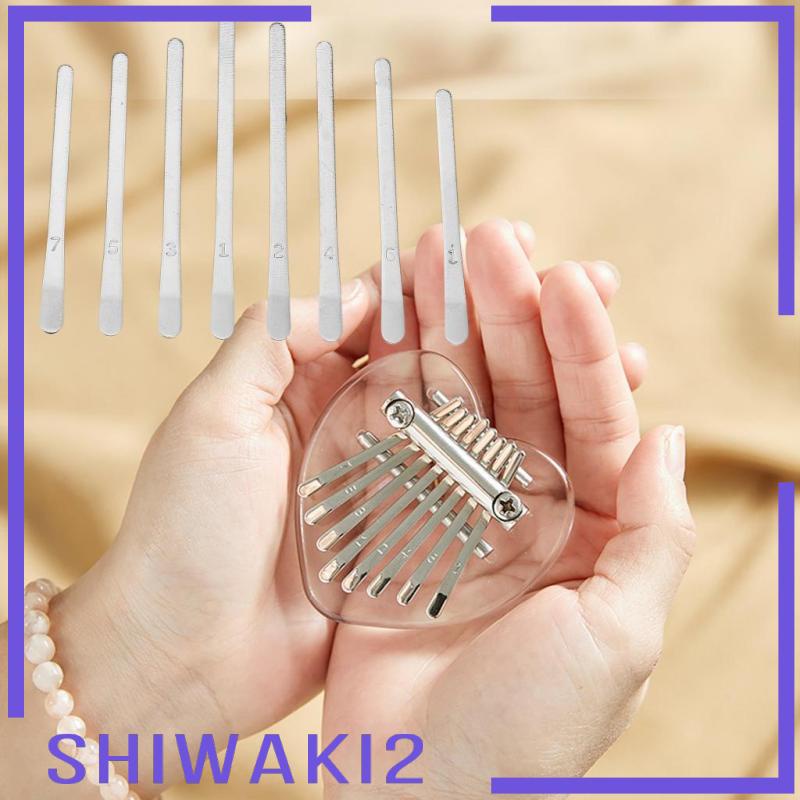 Phím đàn Kalimba mini 8 phím bằng thép kèm ốc vít cho người mới bắt đầu DIY