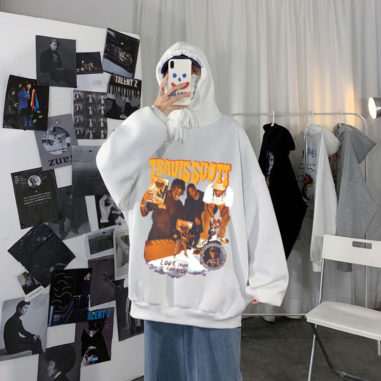 Áo Hoodie, Sweater Travisscott Form Rộng Unisex Áo Chất Nỉ Bông Cao Cấp | BigBuy360 - bigbuy360.vn