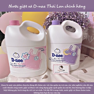 [ Bill mua cty ĐẠI THỊNH 🌸& Bài so sánh nước giặt FAKE ] Nước giặt xả Dnee Thái Lan 3 lít chính hãng kèm tem phụ ĐT🌸👶🏻 🎁