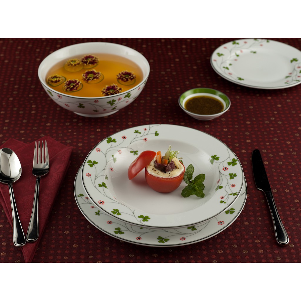 Tô thấp 15 cm Jasmine Hoa May Mắn - Gốm sứ cao cấp Minh Long I